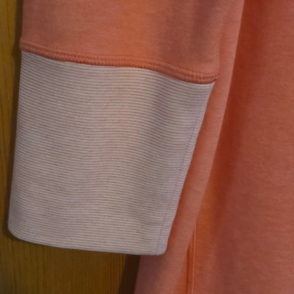 Tommy Bahama Coral Pink Quarter Zip Hoodie Tunic Pullover Women's Swim Coverup - Picture 10 of 16